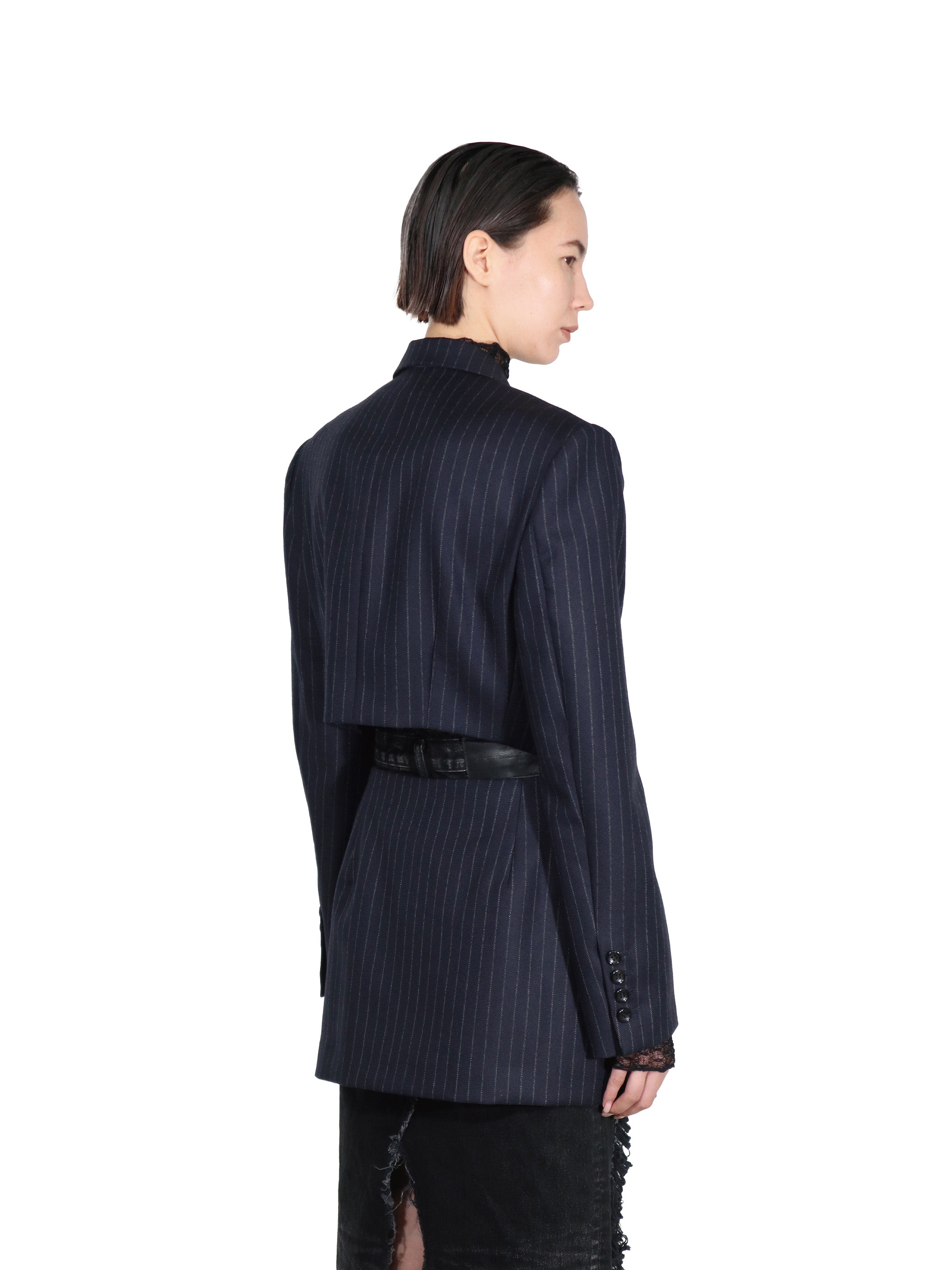 STRIPED WOOL SEPARATE JACKET