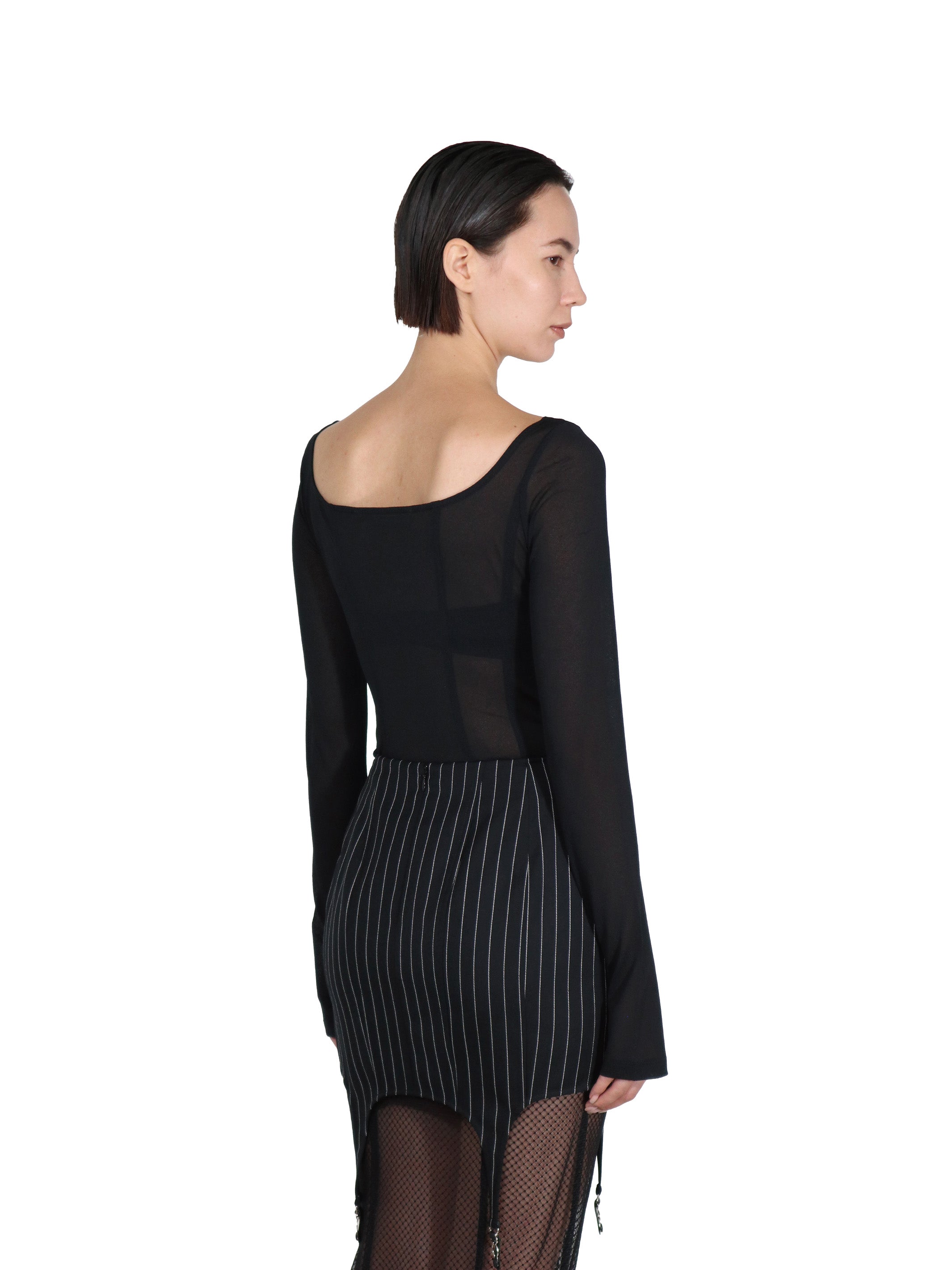 JERSEY FLONT STRAP BODY SUIT TOP