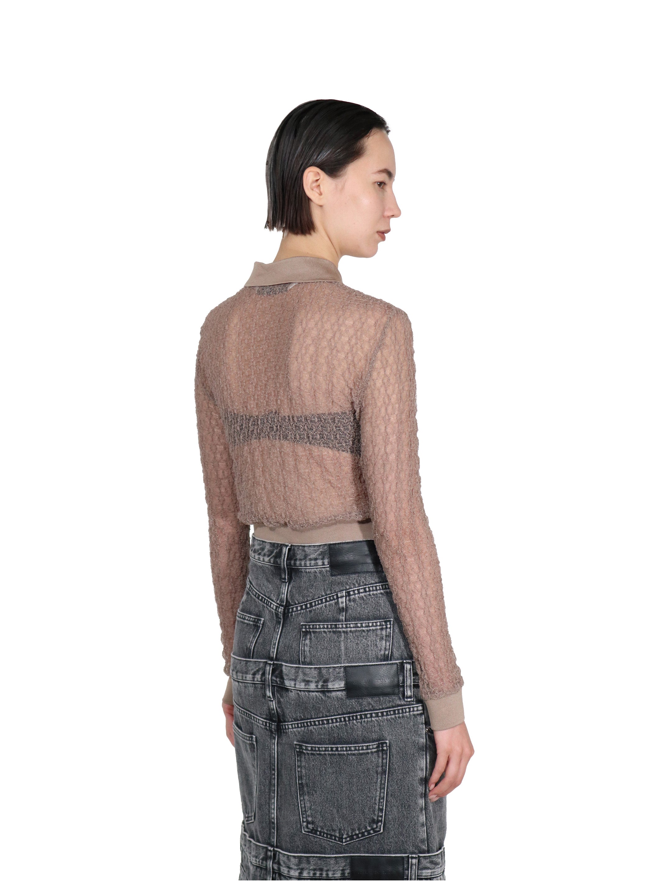LACE POLO SHIRT