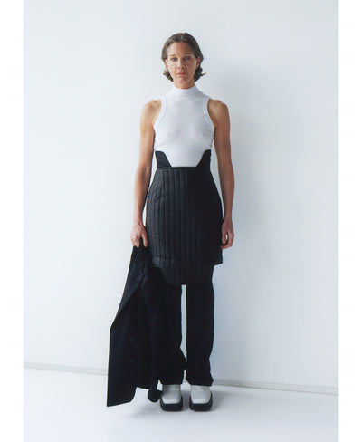 Womens quilt skirt | Black