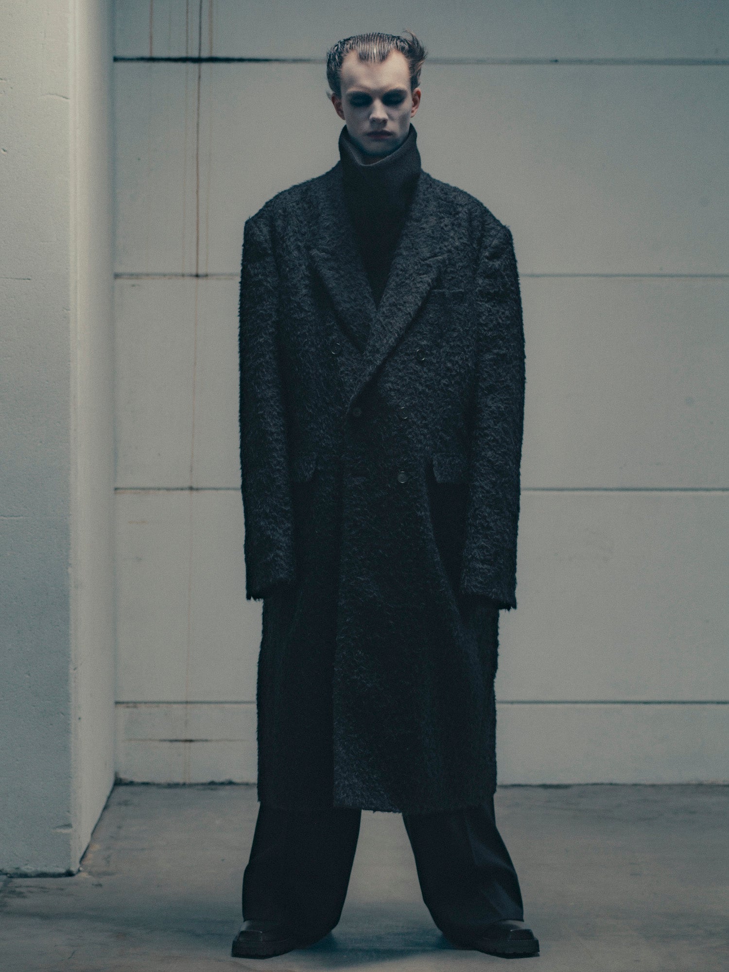 Wool Jersey Cowl Neck Top