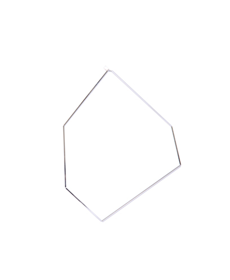 Hexagon Necklace | Silver