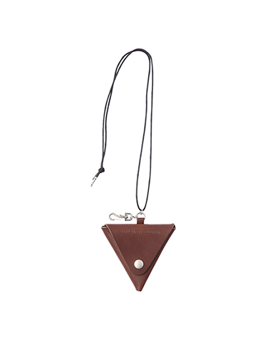 Leather triangle coin case