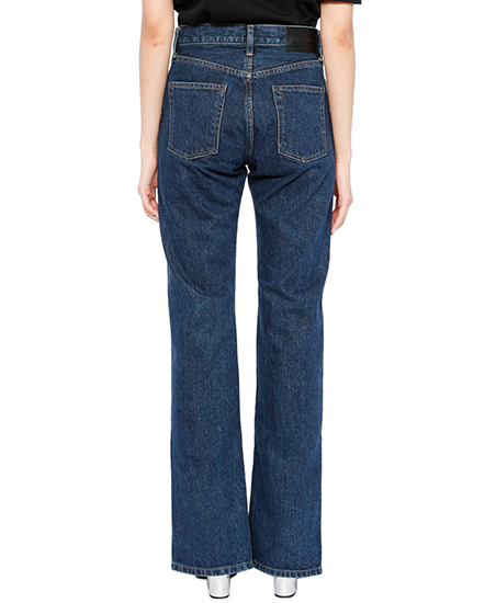 Womens washed denim slitted pants – JOHN LAWRENCE SULLIVAN