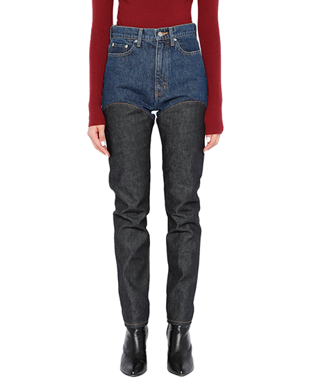 Womens denim & denim bi-color pants – JOHN LAWRENCE SULLIVAN