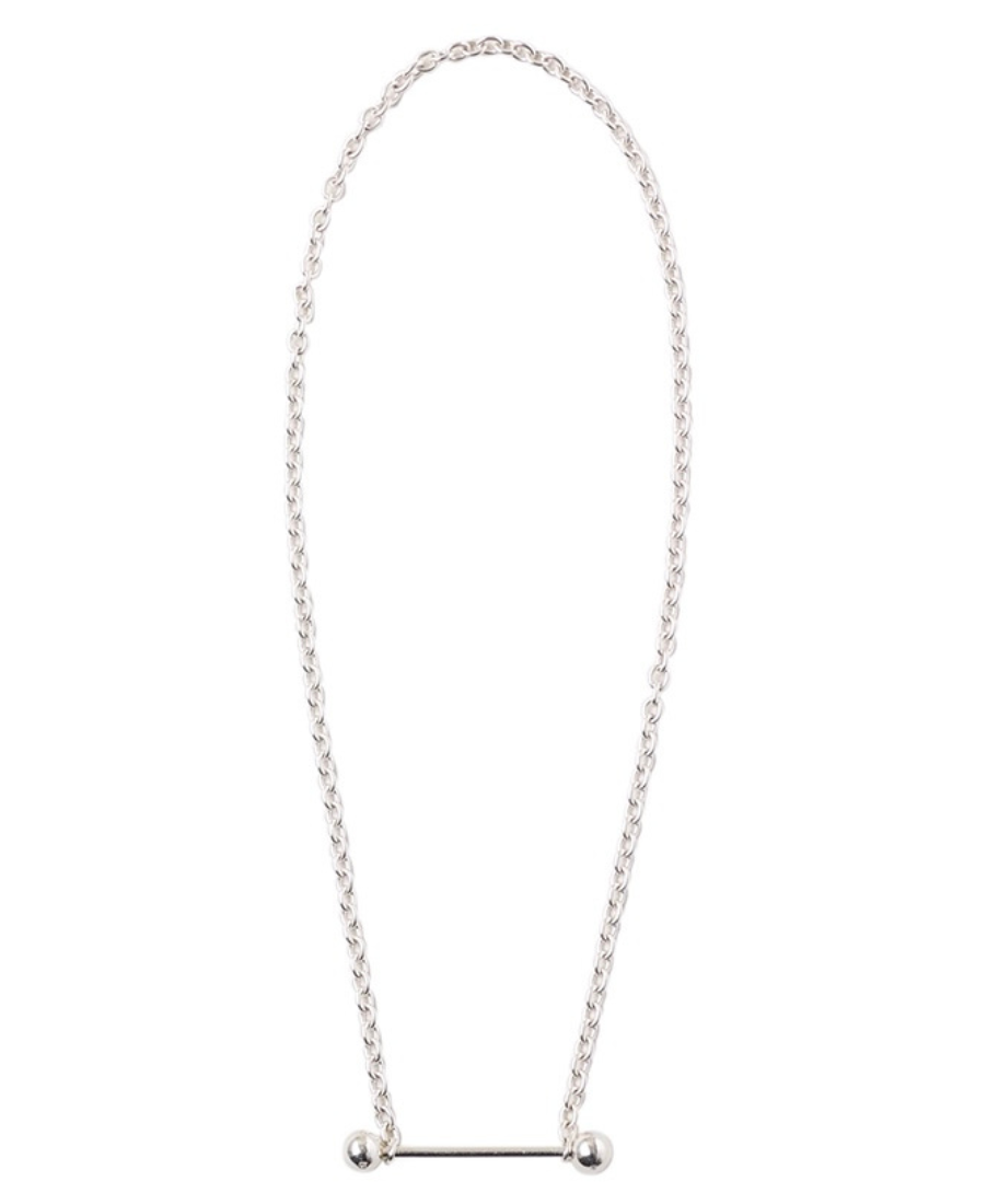 STRAIGHT BARBELL NECKLACE (LONG)