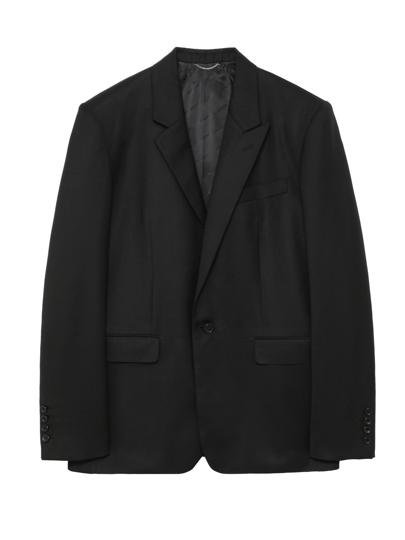 Wool asymmetry jacket
