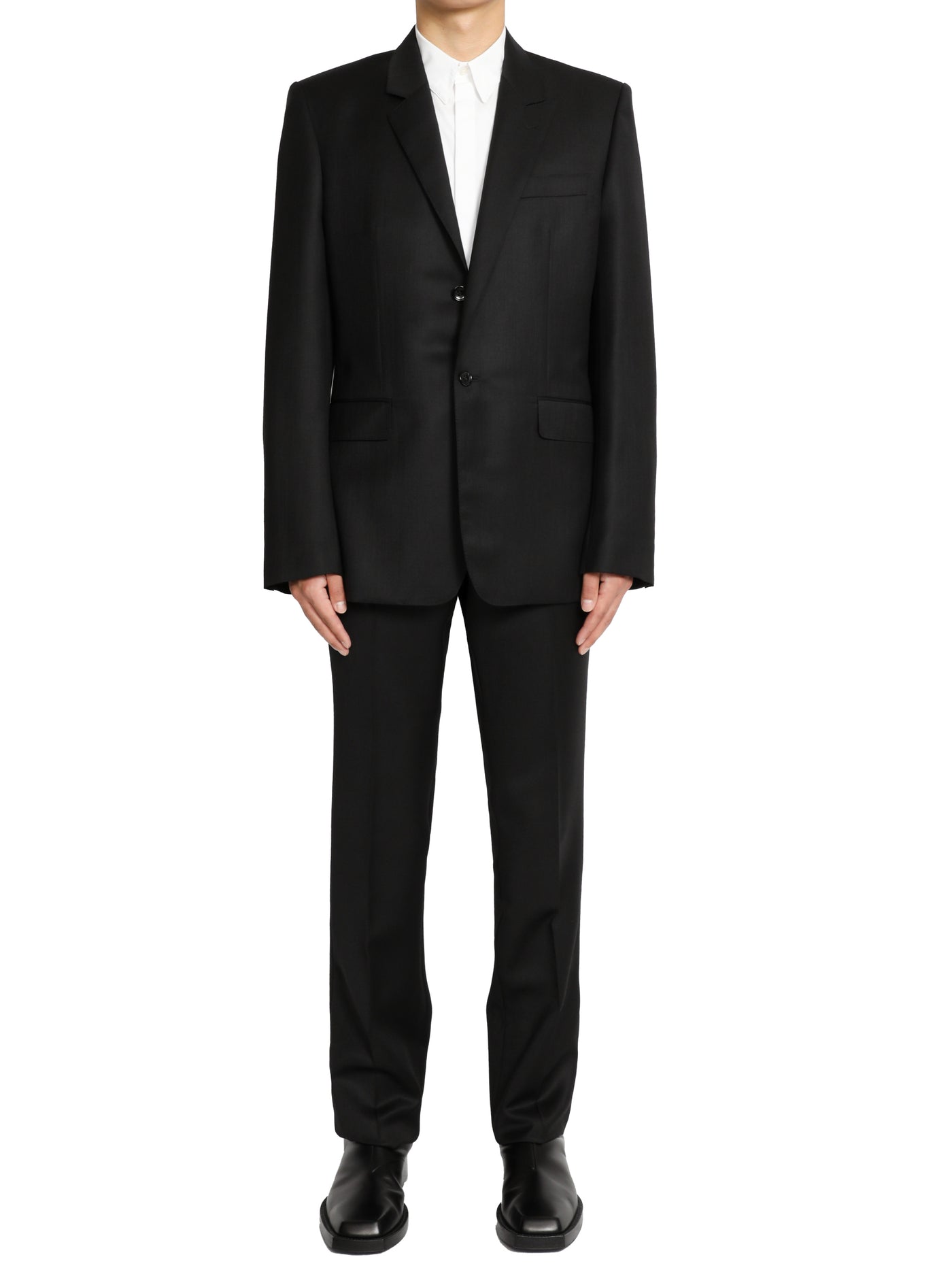 Wool asymmetry jacket
