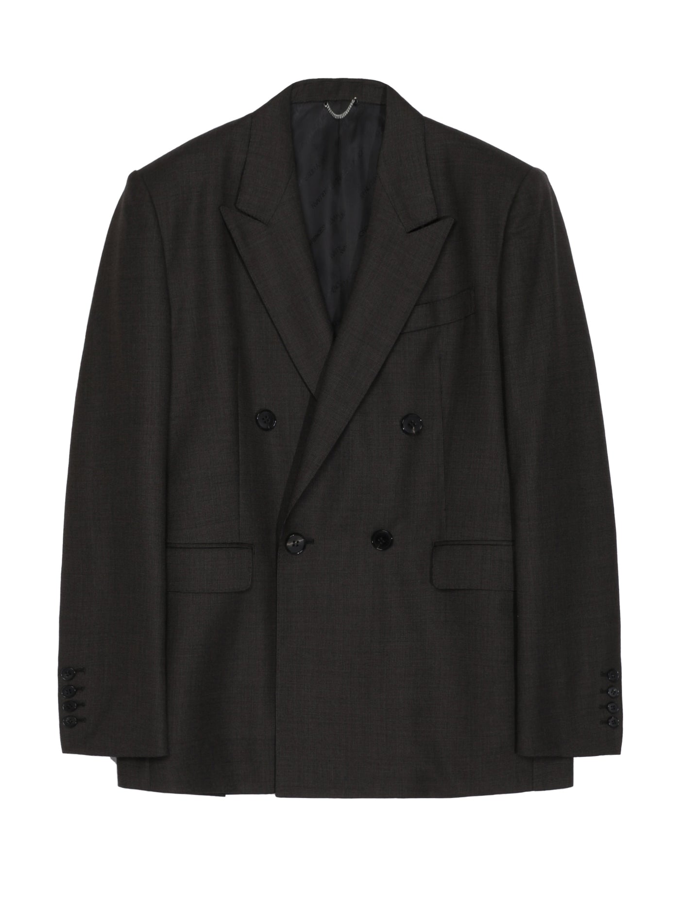 Pin-dot double breasted jacket