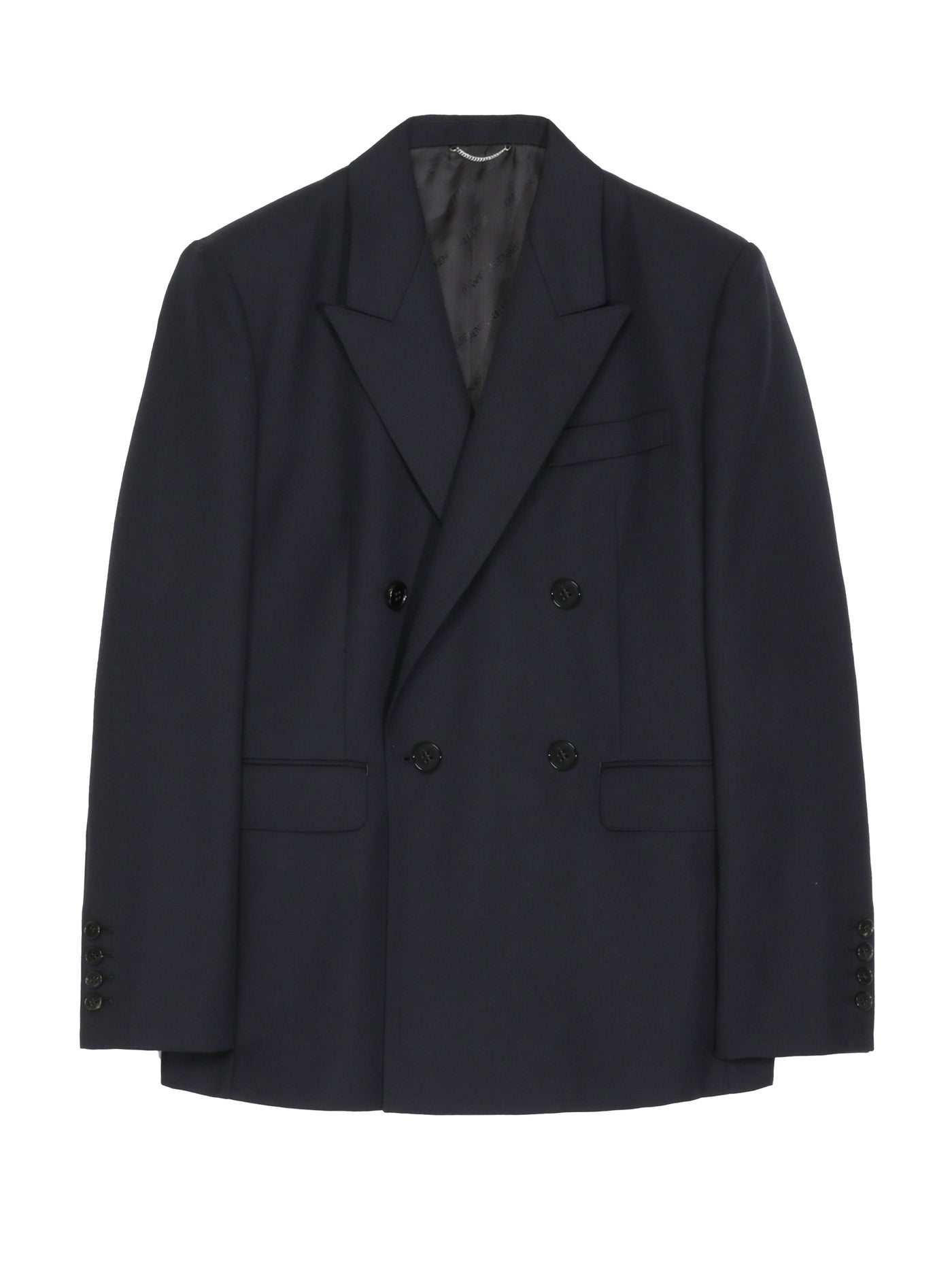 Wool gabardine double breasted jacket – JOHN LAWRENCE SULLIVAN