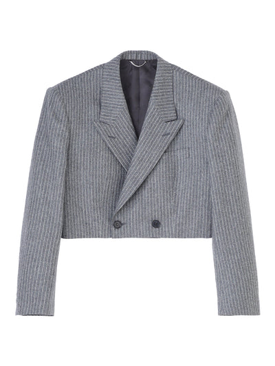 Striped wool Spencer jacket