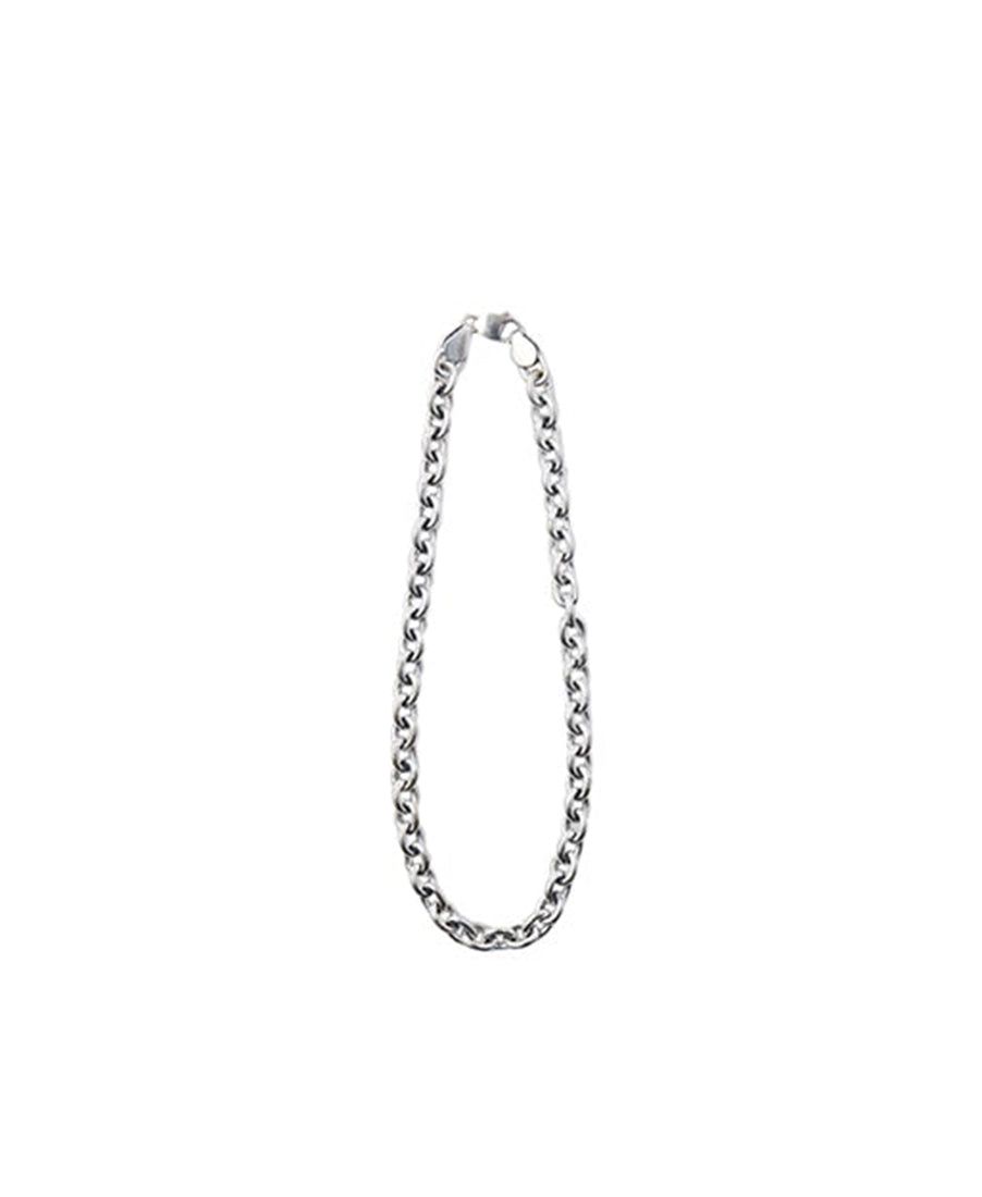 Silver chain short necklace