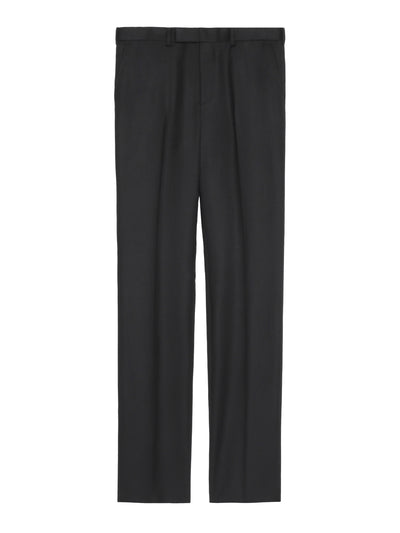 Wool straight trousers