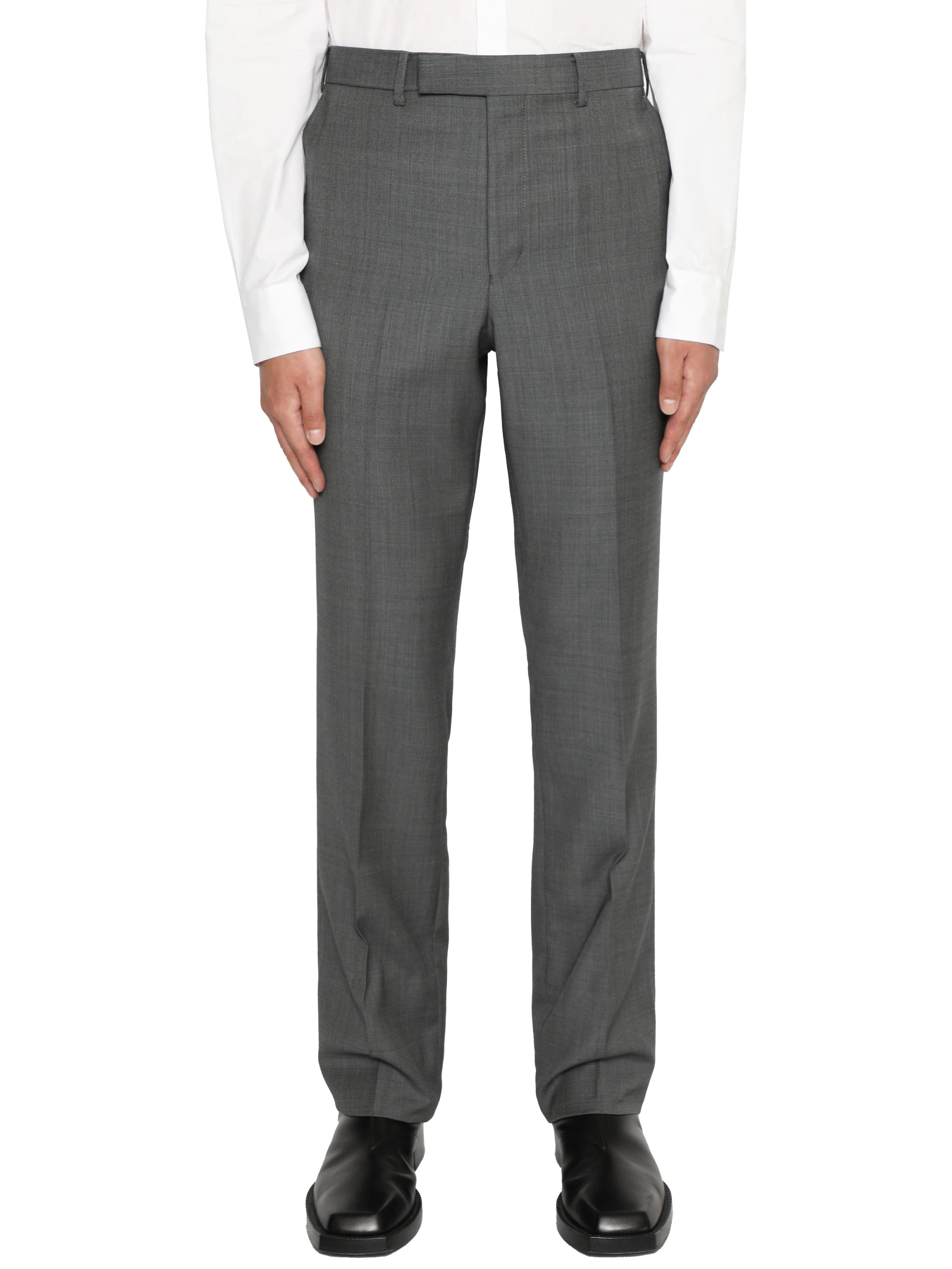 Pin-Dot Strait Trousers