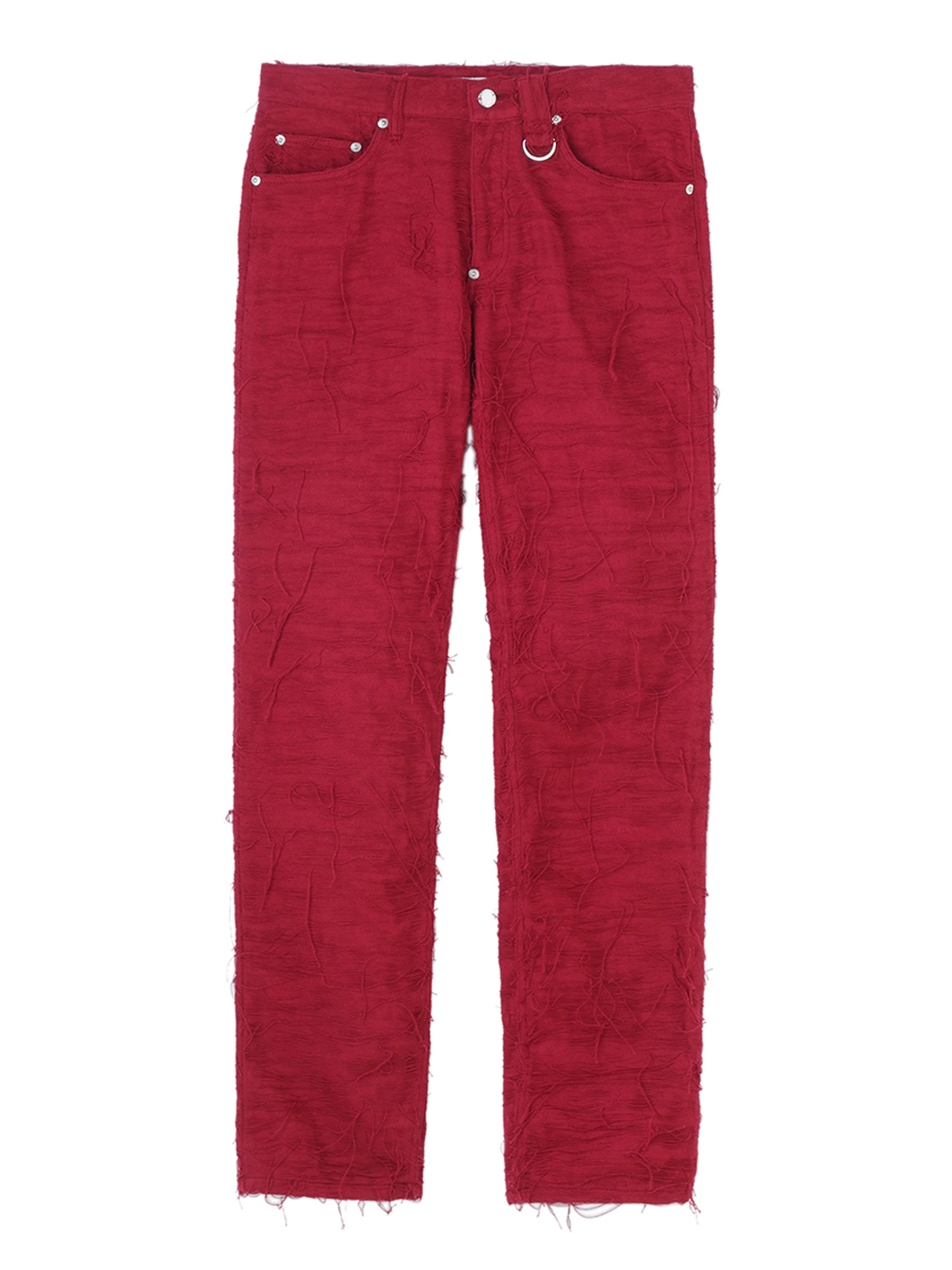 Crash denim 5pockets pants