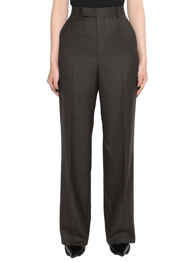 Pin-dot straight trousers