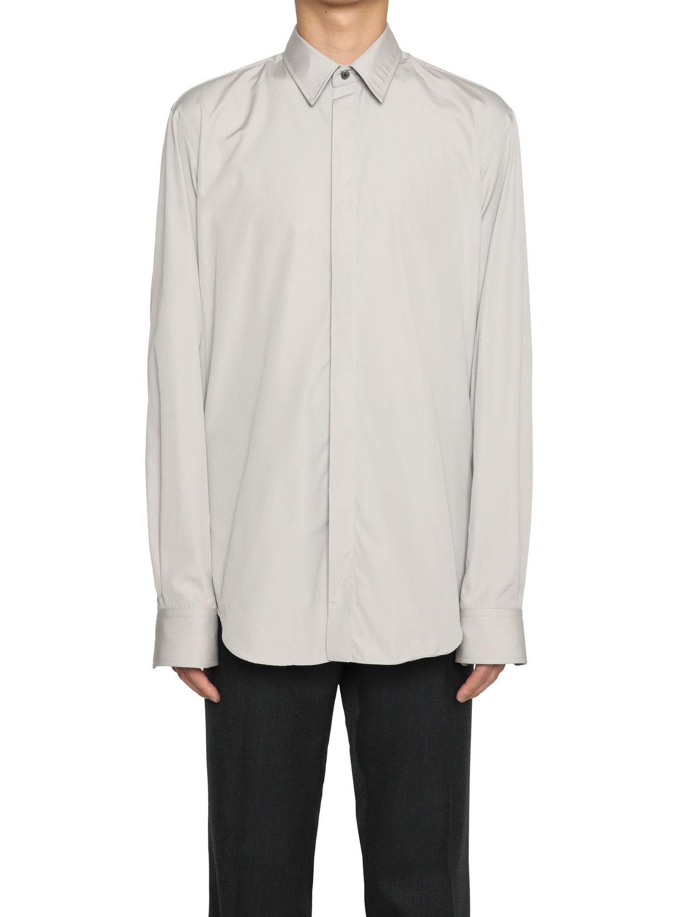 Broadcloth fly front shirt