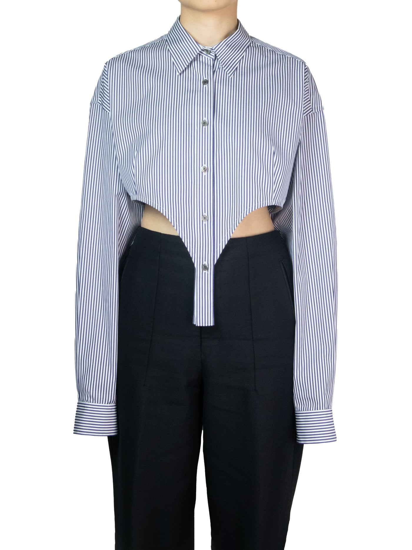 Stripe broadcloth cutting shirt – JOHN LAWRENCE SULLIVAN