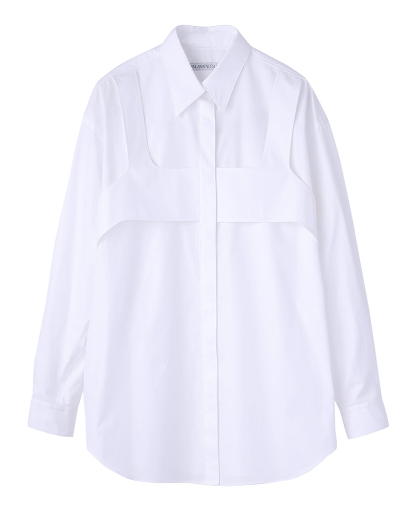 Womens Layered Shirt / White – JOHN LAWRENCE SULLIVAN