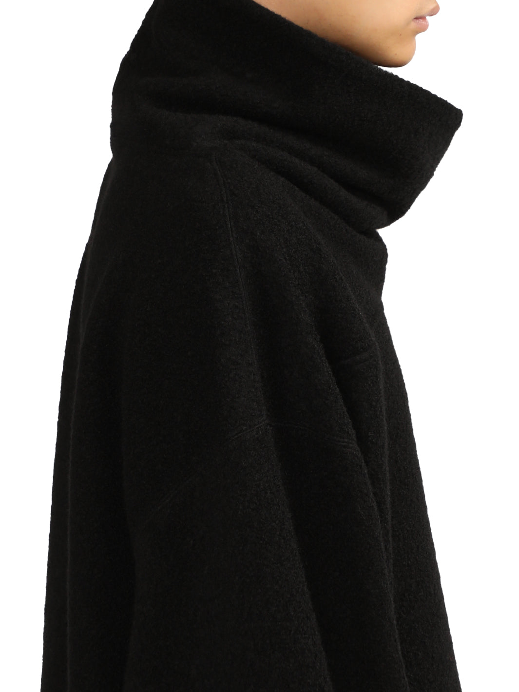 Wool Jersey Cowl Neck Top