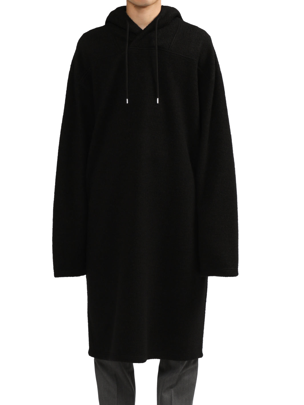 Wool Jersey Hooded Long Top
