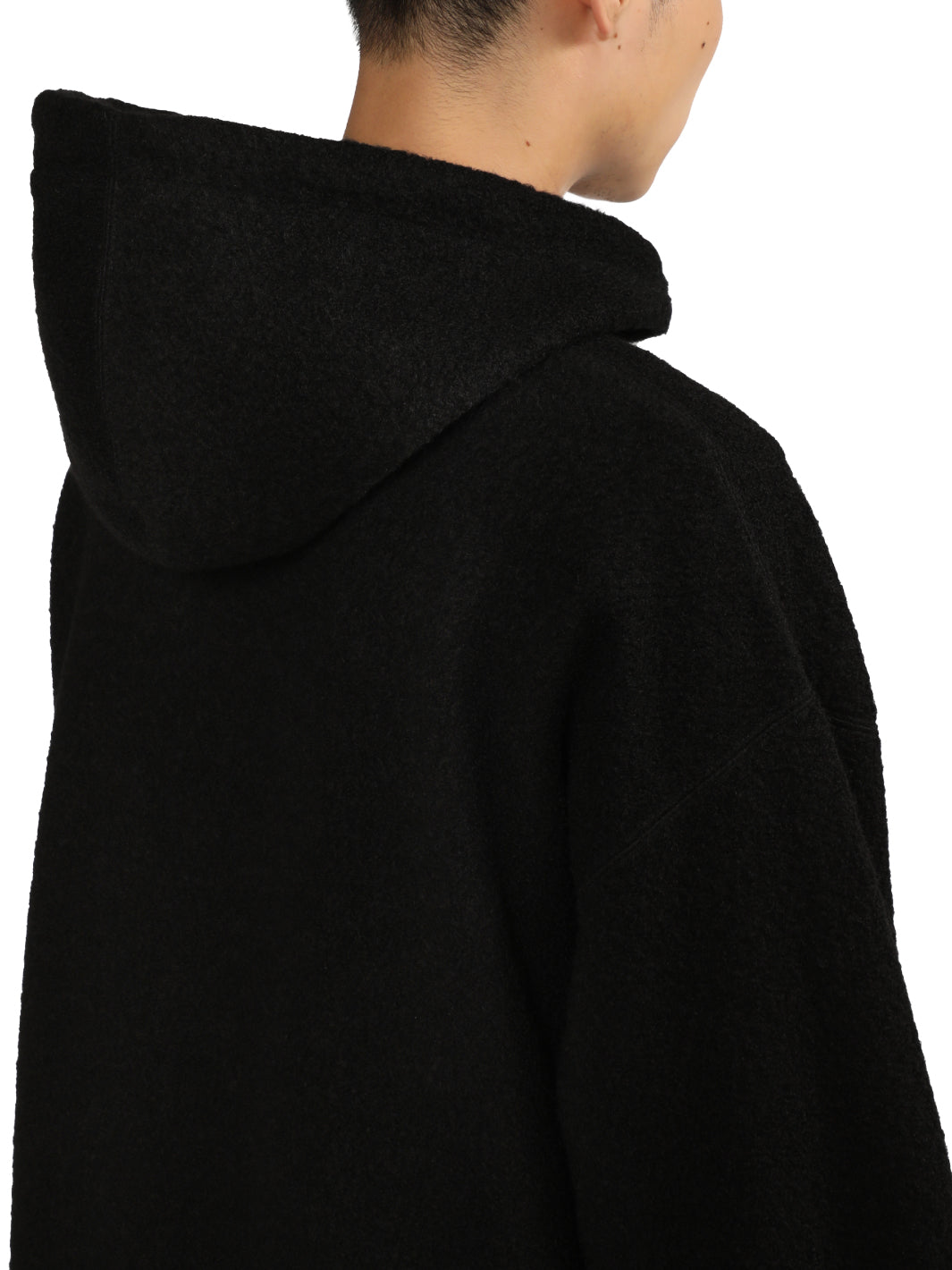 Wool Jersey Hooded Long Top