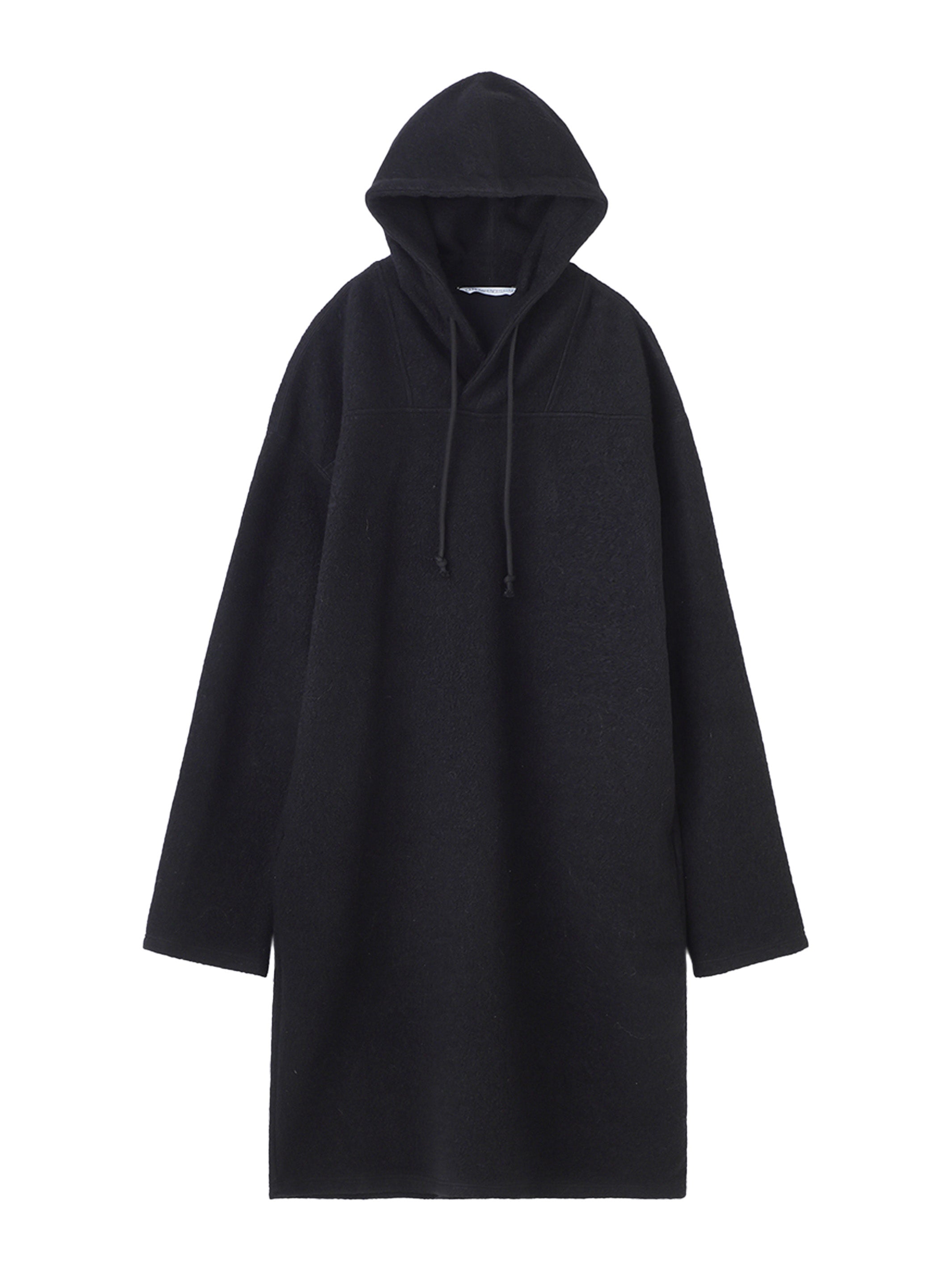 Wool Jersey Hooded Long Top