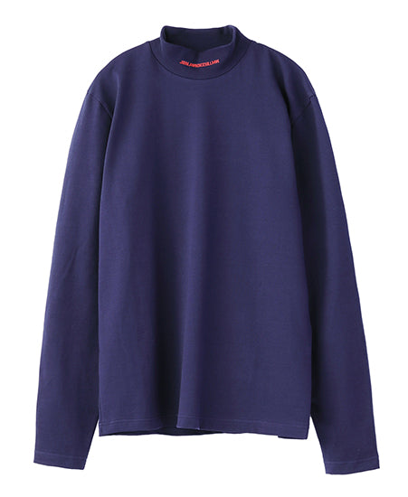 Logo jacquard hi-neck top