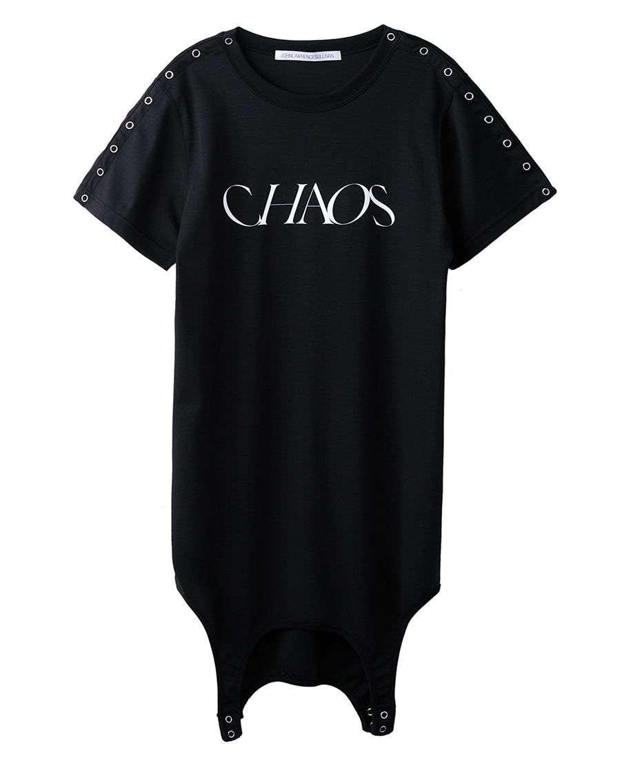 Womens "CHAOS" up side down top | Black