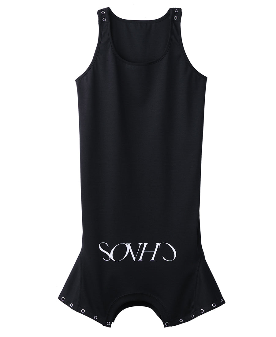 WOMENS "CHAOS" UP SIDE DOWN TOP | BLACK