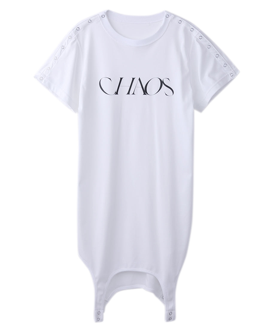 WOMENS "CHAOS" UP SIDE DOWN TOP | WHITE