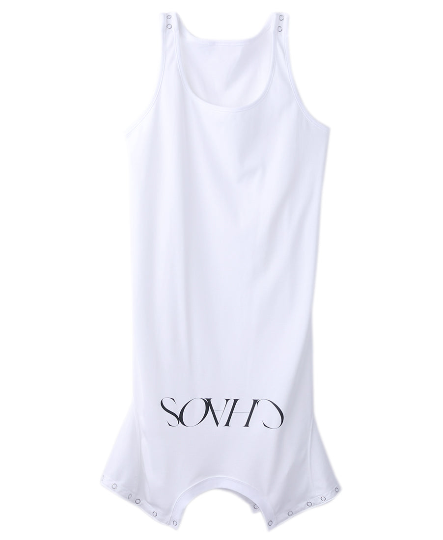 WOMENS "CHAOS" UP SIDE DOWN TOP | WHITE