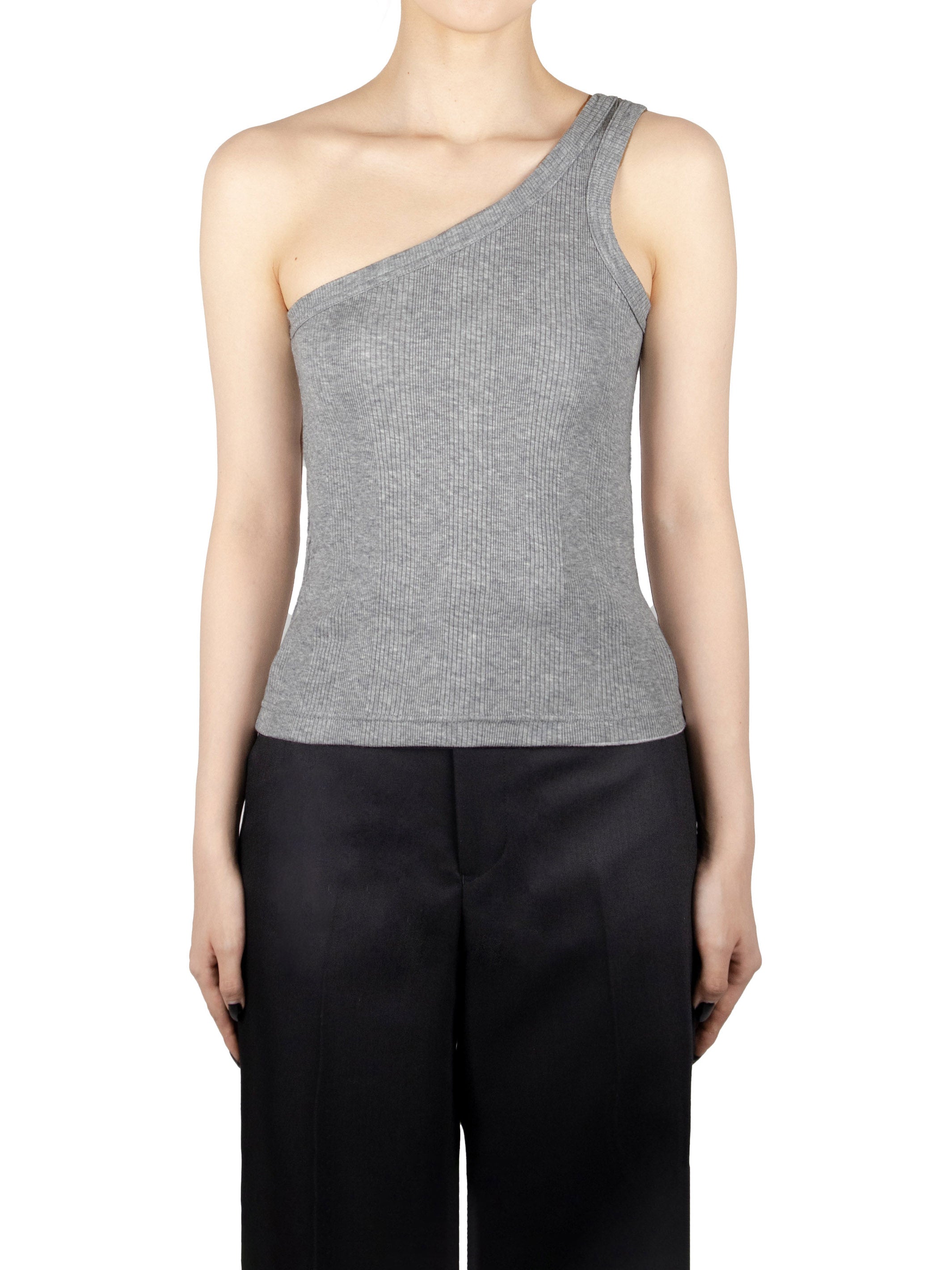 One shoulder tank-top