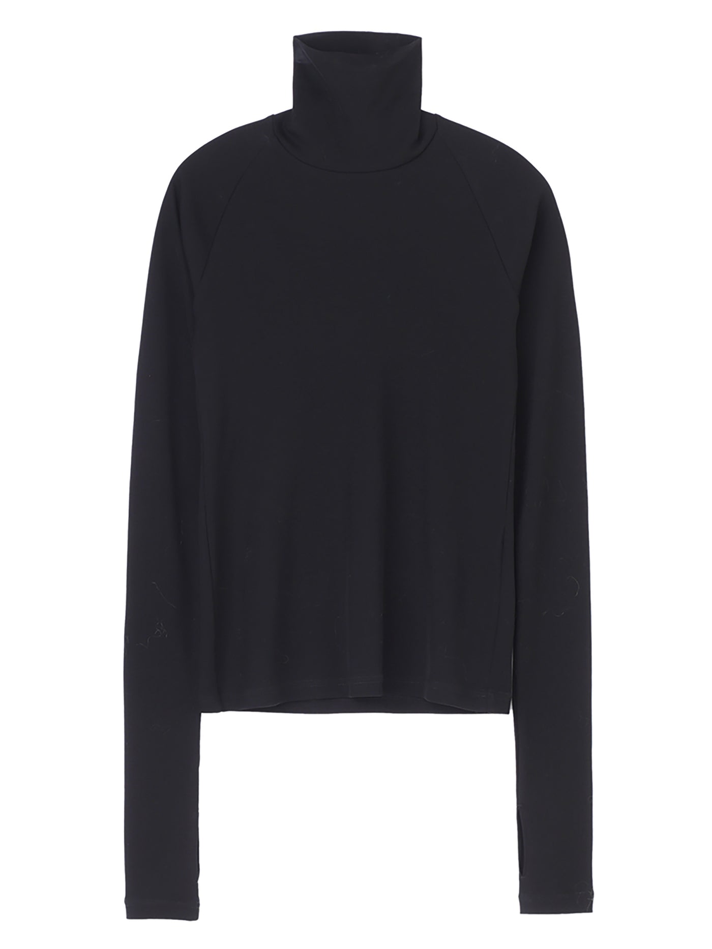 WOMENS COTTON JERSEY TURTLE NECK TOP | Black – JOHN LAWRENCE SULLIVAN