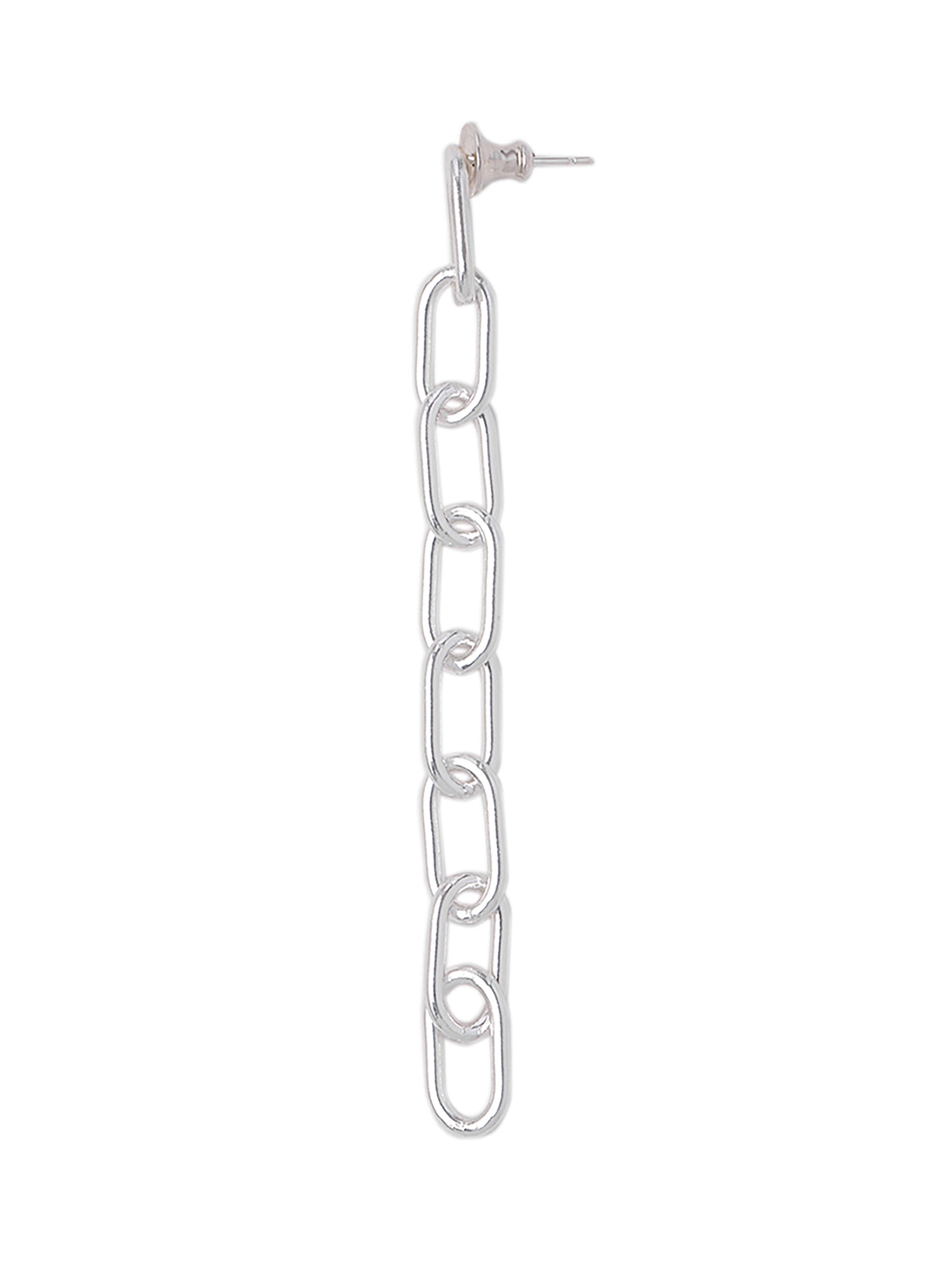 Big chain piercing earring