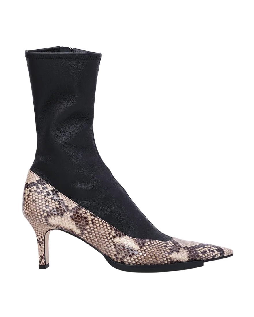 Womens Cut Off Sole Boots | Python