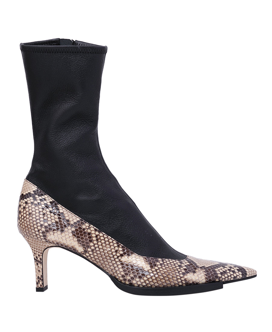 Womens cut off sole boots | Python