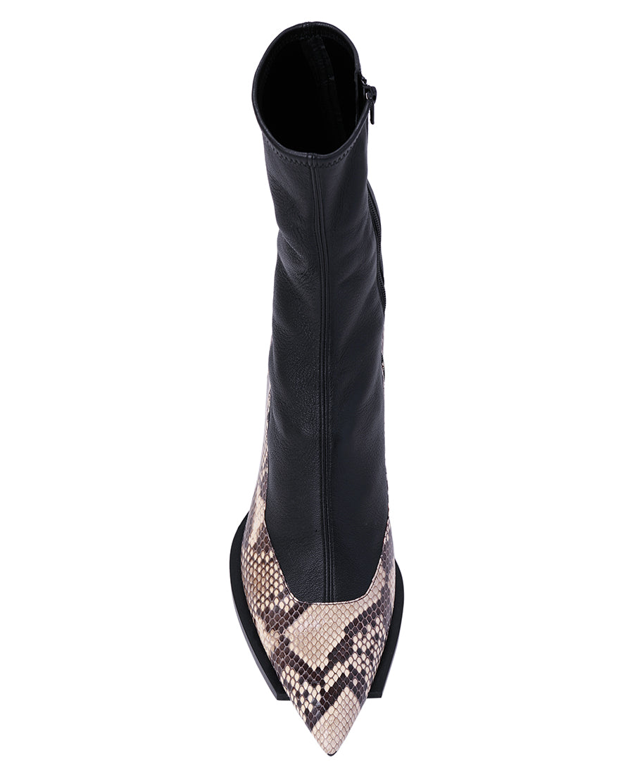 Womens cut off sole boots | Python