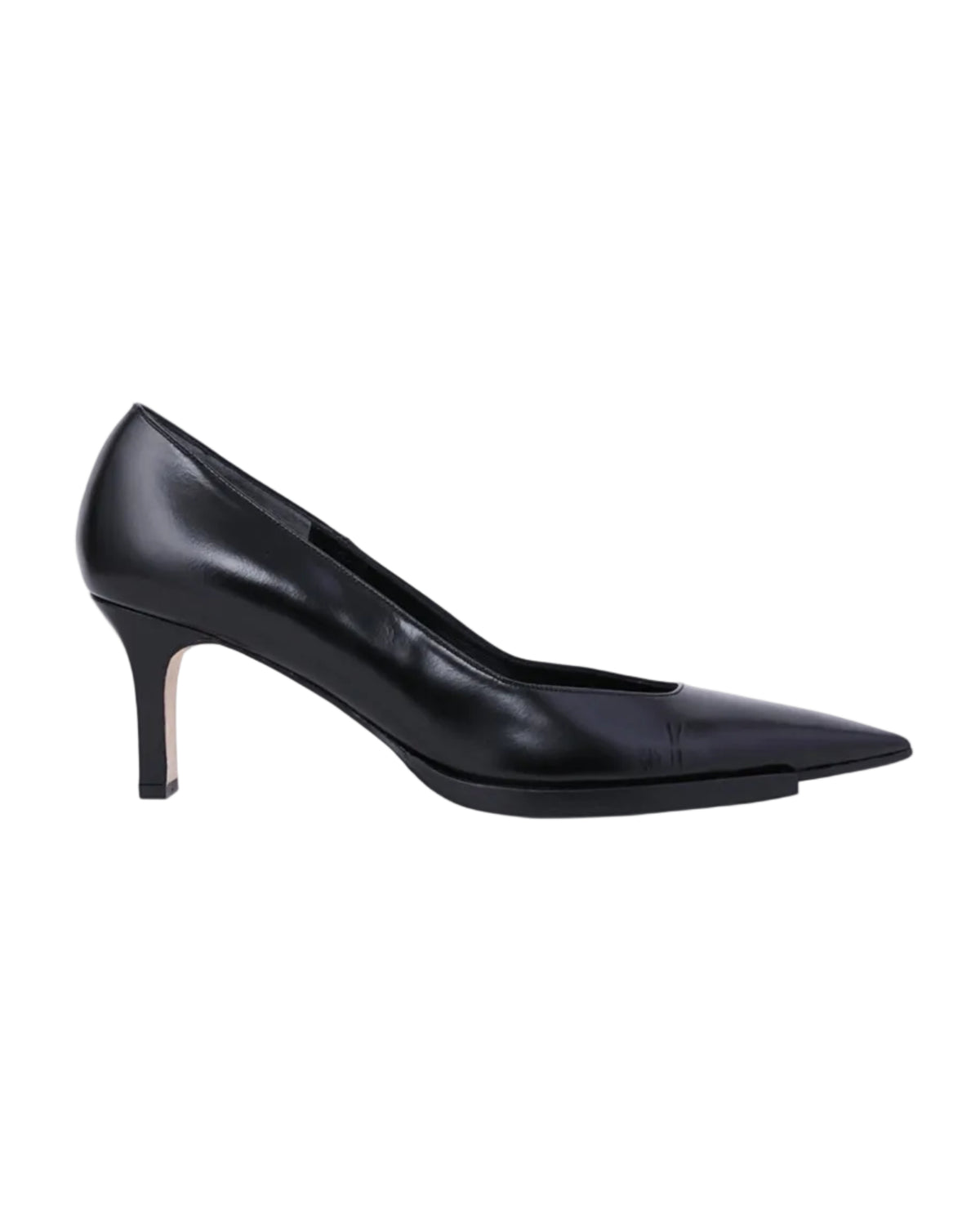Womens Cut Off Sole Pumps | Black