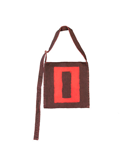 Overdyed cotton tote bag | Red