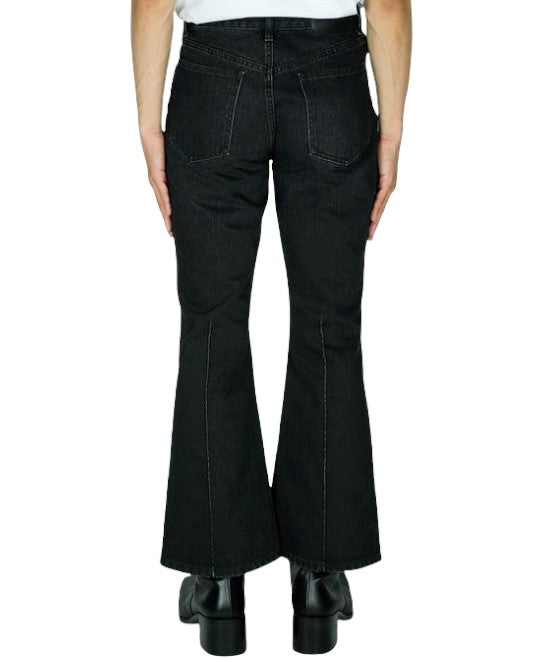 Flared Denim Pants | Black – JOHN LAWRENCE SULLIVAN