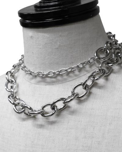 Mix chain 3way necklace (large)
