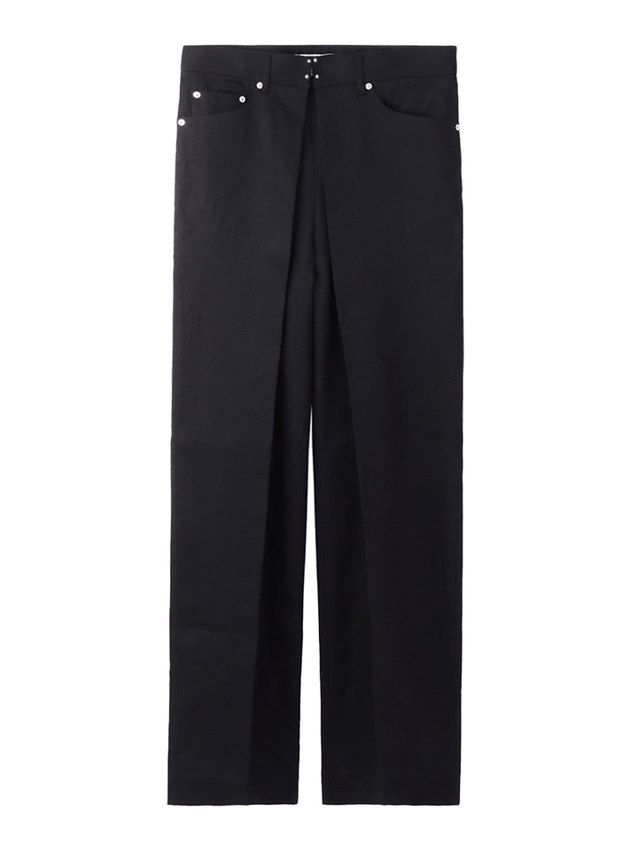 Rigid denim wide pants – JOHN LAWRENCE SULLIVAN