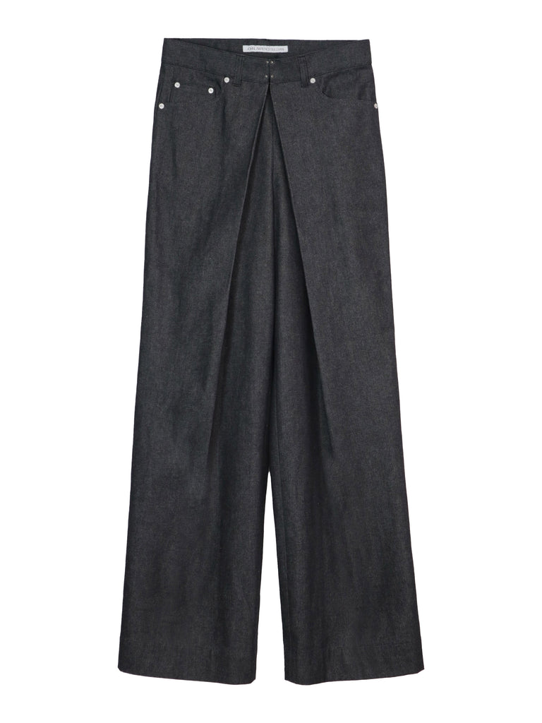 Rigid denim wide pants – JOHN LAWRENCE SULLIVAN