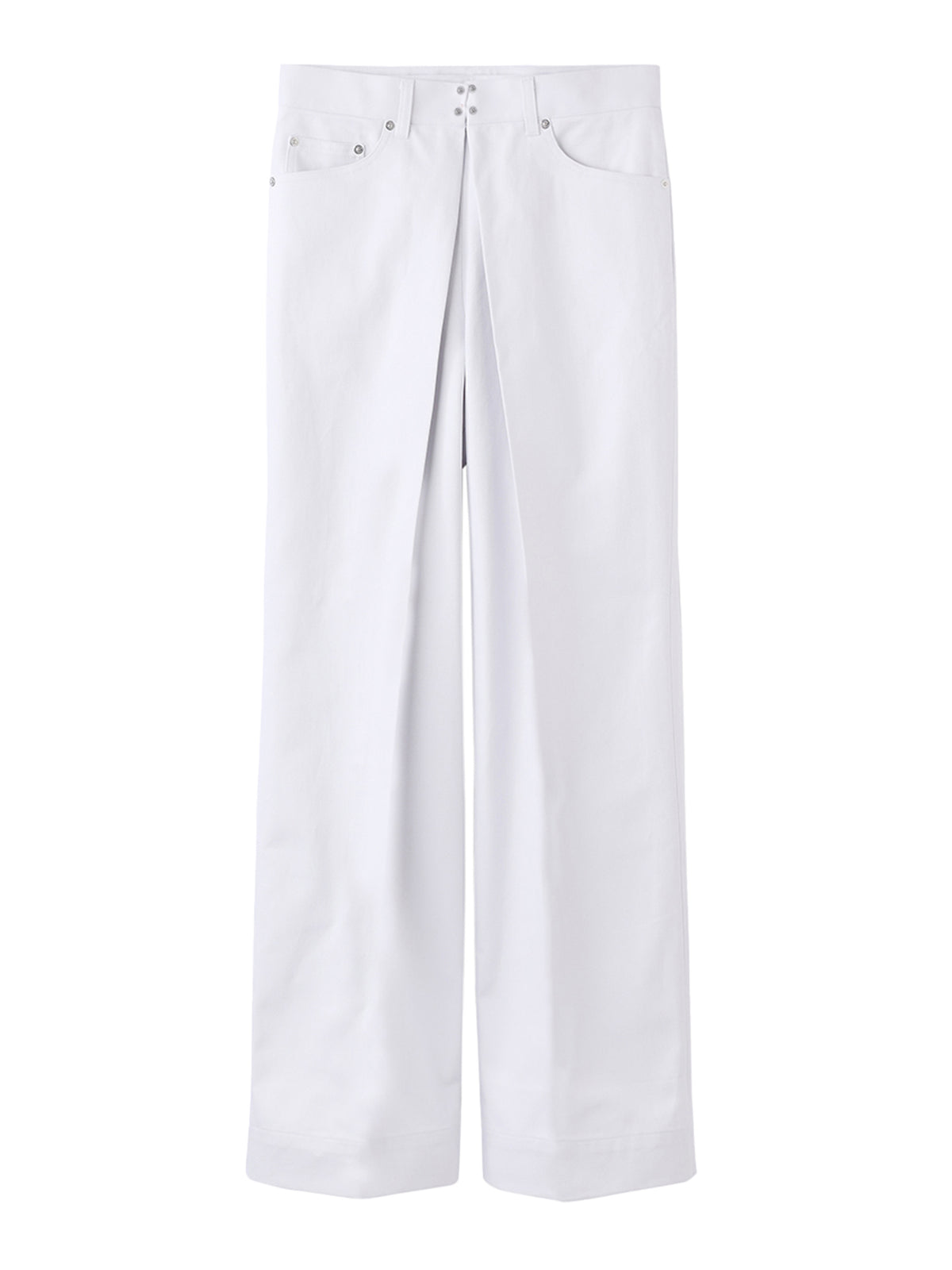RIGID DENIM WIDE PANTS