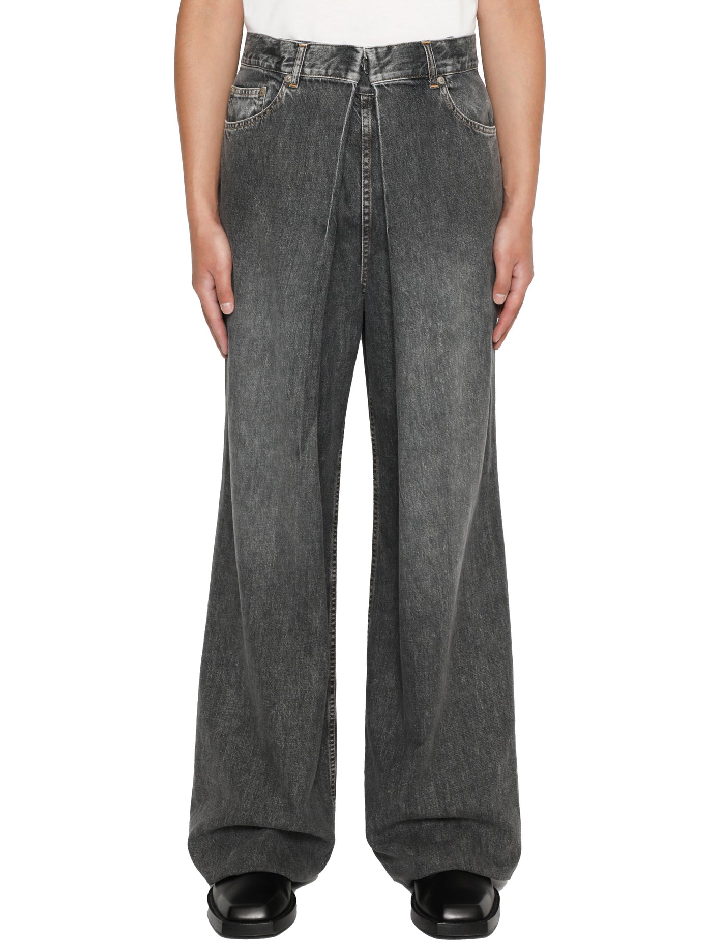 MUSINSA  TOFFEE More Wide Denim Pants (OIL WASHED INDIGO)