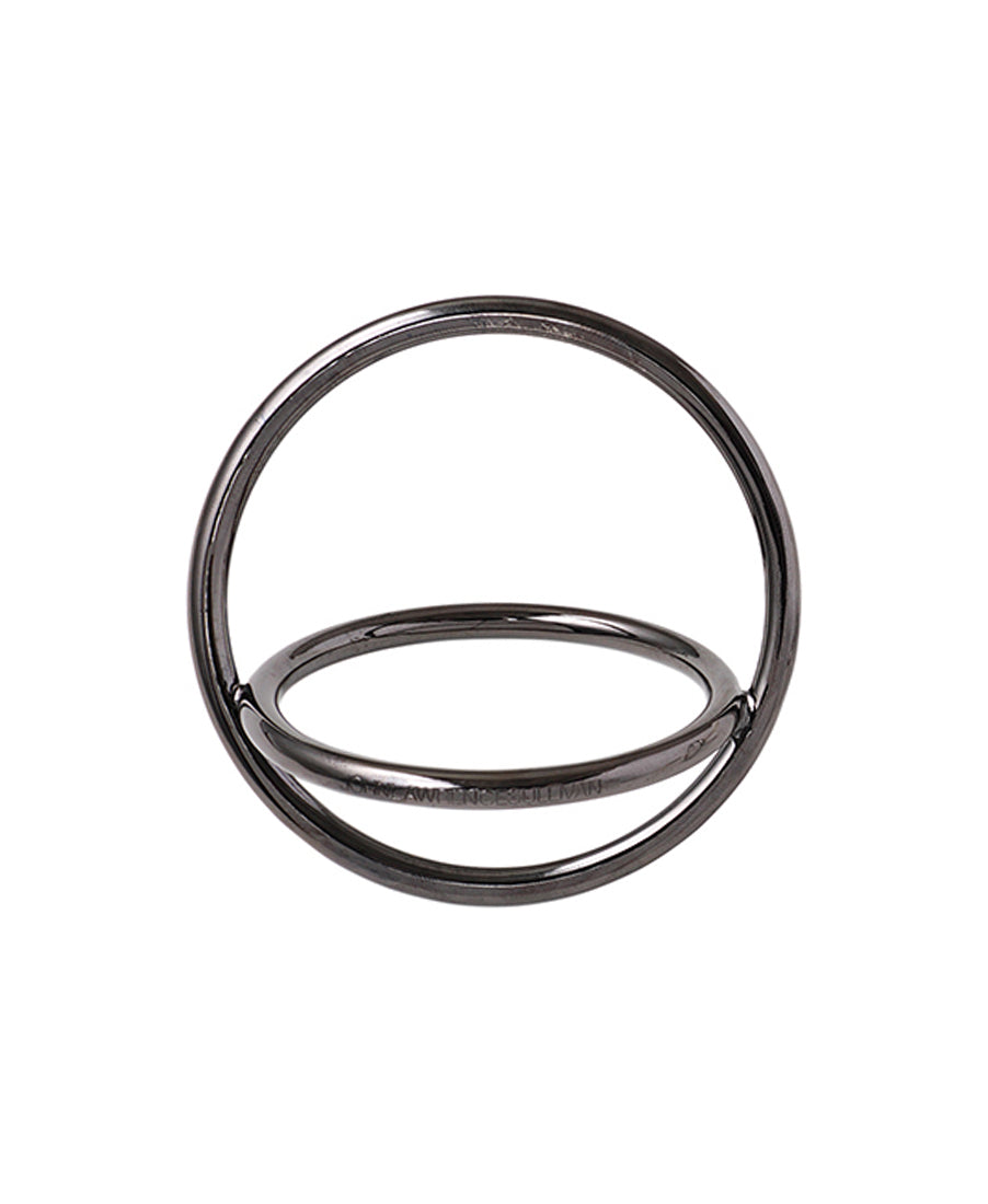 Double circle bangle | Black