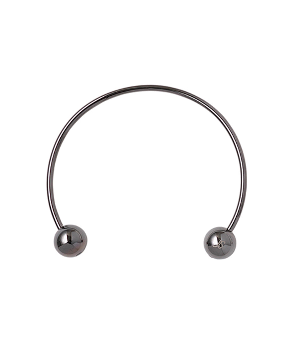 CIRCULAR BARBELL CHOKER | BLACK