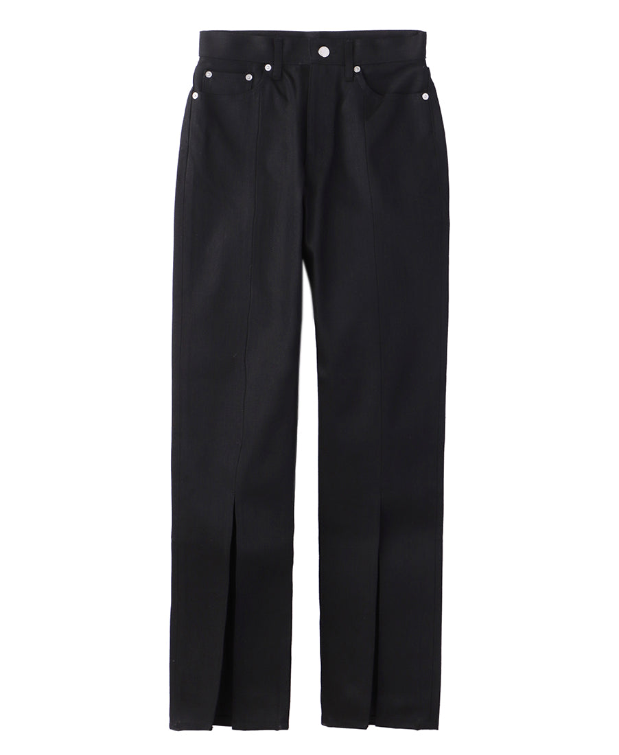 Womens rigid denim slited pants – JOHN LAWRENCE SULLIVAN