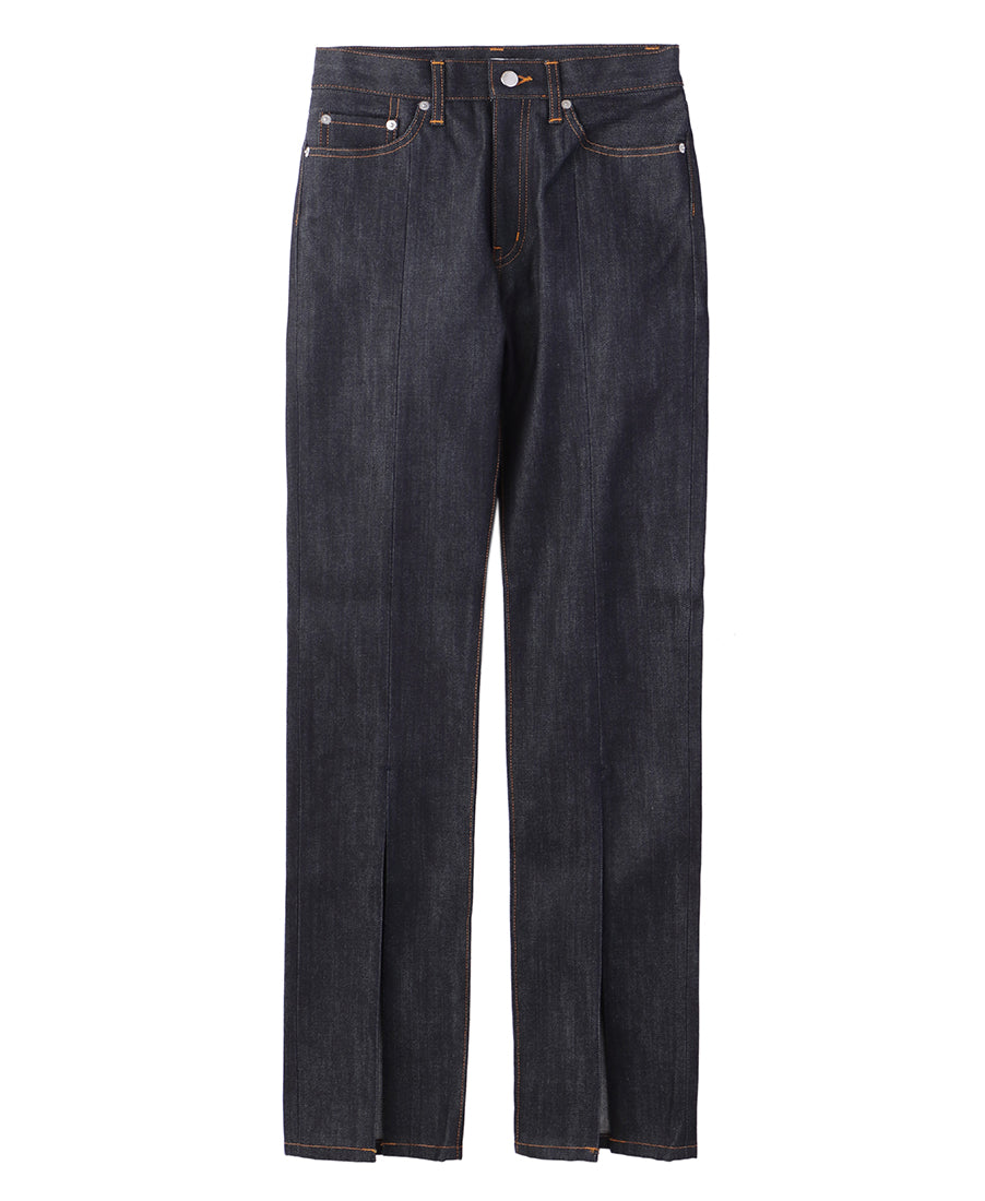 Womens rigid denim slited pants – JOHN LAWRENCE SULLIVAN